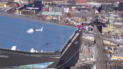A-High-Degree-Of-Security-From-Homeland-Security-Includes-Helicopter-Patrols-During-The-Super-Bowl-Football-Game-In-Minneapolis-Minnesota-1
