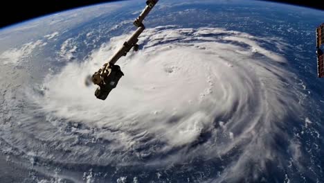 Shots-From-Nasa-Space-Station-Of-Hurricane-Florence-Approaching-The-Coast-Of-North-America-1