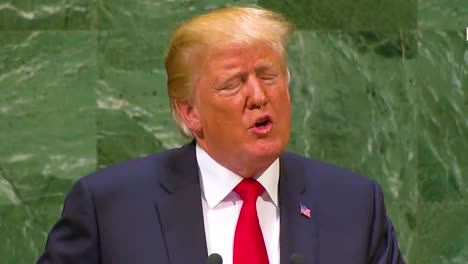 Us-President-Donald-Trump-Addresses-The-United-Nations-General-Assembly-In-New-York-And-Speaks-About-China'S-Unfair-Trade-Practices-Deals-And-Balance-Of-Trade