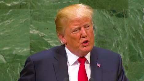 Us-President-Donald-Trump-Addresses-The-United-Nations-General-Assembly-In-New-York-And-Speaks-About-Germany'S-Dependence-On-Russian-Oil