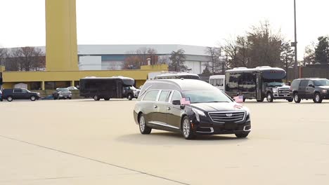 The-Coffin-Of-Us-President-George-Hw-Bush-Is-Taken-From-A-Hearse-To-Be-Transported-To-His-Viewing-During-A-State-Funeral