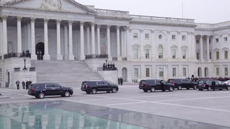 Vehicles-And-Honor-Guard-Arrive-At-The-Us-Capitol-Building-During-The-State-Funeral-For-President-George-H-W-Bush
