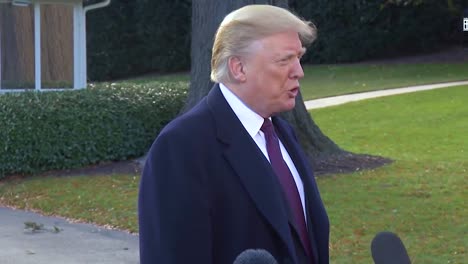 Us-President-Donald-Trump-Speaks-To-Reporters-In-Press-Corps-And-Says-He-Sides-With-Saudia-Arabia-King-In-The-Jamal-Khashoggi-Murder-Because-He-Is-All-About-Putting-America-And-Sales-Of-American-Products-First