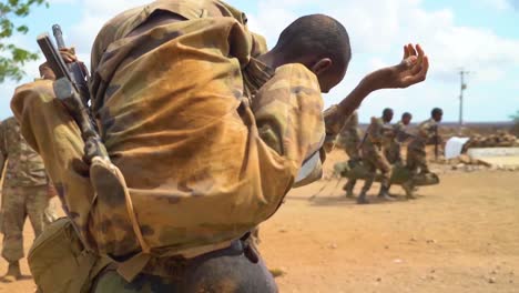 Members-Of-The-Djibouti-Armed-Forces-(Fad)-Perform-A-Commando-Raid-In-The-Desert-And-Rescue-Wounded