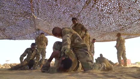 Members-Of-The-Djibouti-Armed-Forces-(Fad)-Perform-A-Commando-Raid-In-The-Desert-And-Rescue-Wounded-1