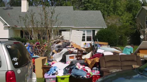 Imágenes-De-Escombros-En-Wilmington,-Carolina-Del-Norte-Y-áreas-Circundantes-Después-Del-Huracán-Florencia-2