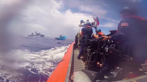 The-Crew-Of-The-Coast-Guard-Cutter-Active-Intercepts-A-Boat-With-More-Than-1-Ton-Of-Cocaine-From-Four-Suspected-Drug-Smugglers-During-A-Counternarcotics-Patrol-In-The-Eastern-Pacific-Ocean