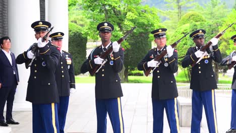 Repatriation-Ceremony-For-Korea-War-Heroes-Full-Military-Funeral-Includes-21-Gun-Salutes