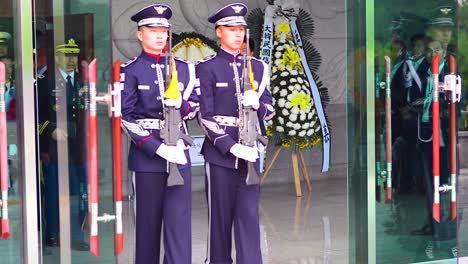 Repatriation-Ceremony-For-Korea-War-Heroes-Full-Military-Funeral-Formal-Procession-With-Coffin