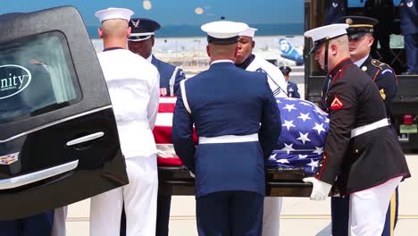 Senator-John-Mccain'S-Remains-Were-Transferred-From-His-Funeral-Services-In-Central-Phoenix-To-A-Flight-At-The-Barry-Goldwater-Arizona-Air-National-Guard-Base-2