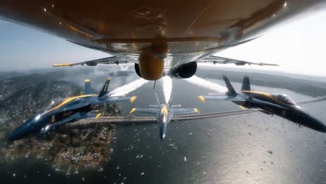 The-Us-Navy-Blue-Angels-Fly-Over-Seattle-In-The-Boeing-Seafair-Air-Show-2