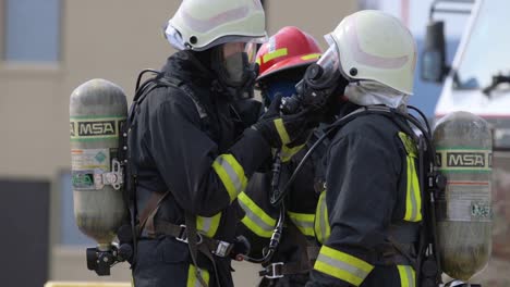 Usaf-Firefighters-Of-The-435Th-Construction-And-Training-Squadron-Prepare-Their-Gear-For-A-Training-Exercise-On-Ramstein-Air-Base