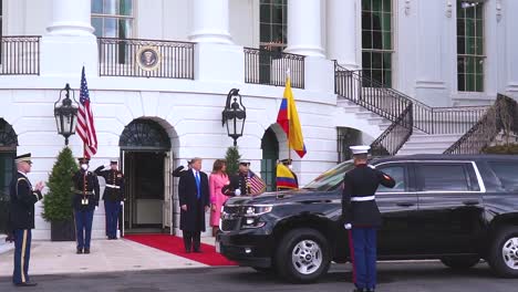 President-Trump-And-First-Lady-Melania-Trump-Host-IvöN-Duque-MöRquez-The-President-Of-Colombia-At-The-White-House