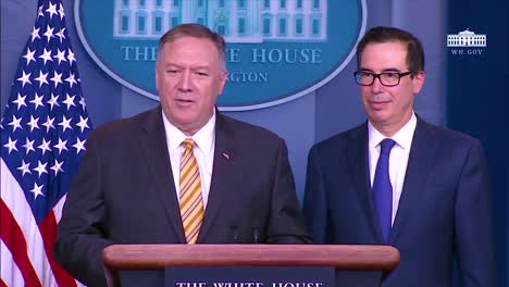 Us-Secretary-Of-The-Treasury-Steven-Mnuchin-And-Us-Secretary-Of-State-Mike-Pompeo-Discus-Foreign-Policy-Differences-They-Have-With-National-Security-Advisor-John-Bolton