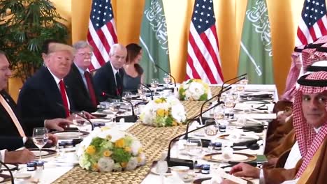 President-Trump-Answers-Questions-About-The-Koreas-While-At-A-Working-Breakfast-With-Crown-Prince-Of-Saudi-Arabia-2019
