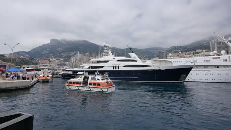 Monaco-Harbor-With-Tender
