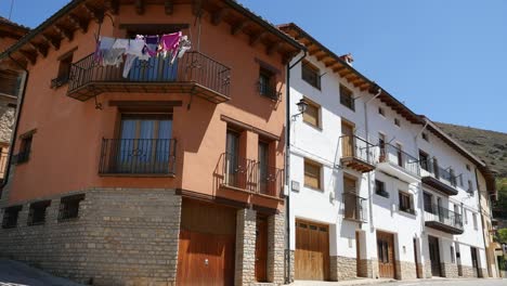 Spain-Alcala-De-La-Selva-Houses-Along-A-Street