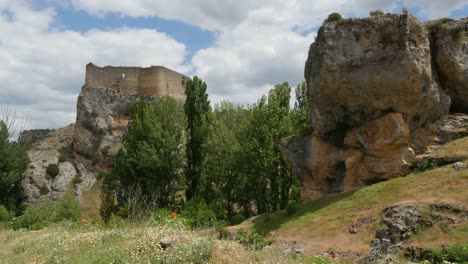 Spain-Alto-Tajo-Castle-And-Stark-Rocks