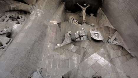 Spain-Barcelona-Sagrada-Familia-Looking-Up-At-Cross