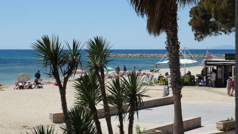 Spain-Cambrils-View-Toward-Beach