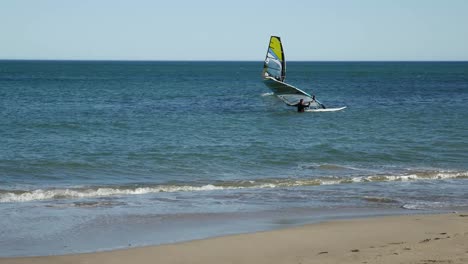 Spain-Cambrils-Windsurfers-Off-Shore