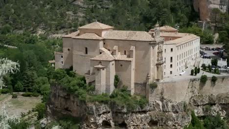 Spain-Cuenca-Parador-On-Cliff-In-Valley