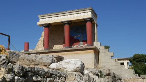 Grecia-Creta-Knossos-Restaurado-Vista-Pórtico