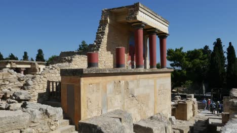 Greece-Crete-Knossos-Restored-Ruin-Section