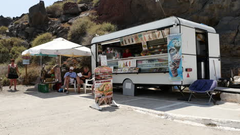 Greece-Santorini-Food-Stand
