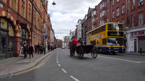 Ireland-Dublin-Pedestrians-And-Horse-Carriage-On-Lord-Edward-Street-