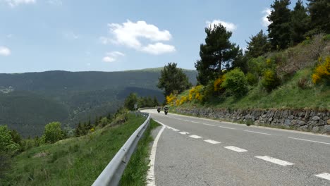 Spain-Catalan-Motorcycles-On-Mountain-Road