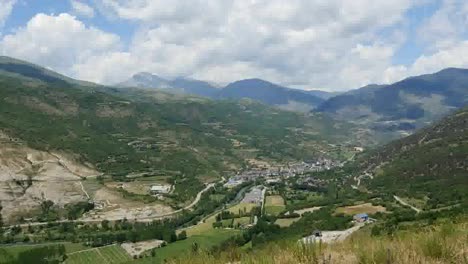 Spain-Pyrenees-Town-Of-Sort-In-A-Valley