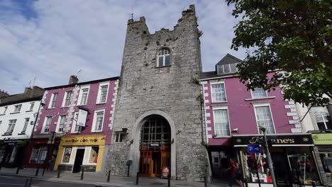 Ireland-Cashel-Downtown-Street-With-Castle-Tower
