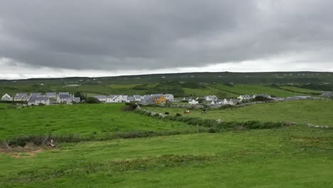 Ireland-County-Clare-Doolin-Surrounded-By-Green-Fields