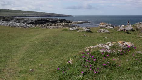 Ireland-County-Clare-Coastal-Landscape-With-Man