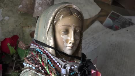 Ireland-County-Clare-Saint-Statue-At-St-Brigids-Holy-Well