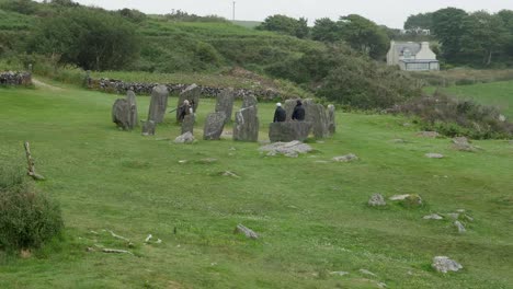 Ireland-County-Cork-Drombeg-Stone-Circle-With-Tourists
