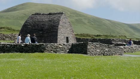 Ireland-Dingle-Gallarus-Oratory-Surrounded-By-Stone-Wall-Pan