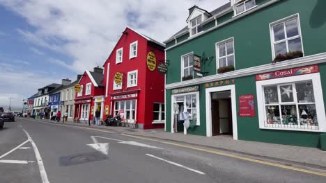 Ireland-Dingle-Town-With-Buildings-Street-And-Cars