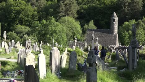Ireland-Glendalough-St-Kevins-Church-Beyond-Cemetery