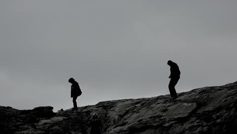 Ireland-The-Burren-Walking-On-Cliff-