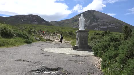Ireland-Croagh-Patrick-A-Woman-By-Path-Up-Mountain