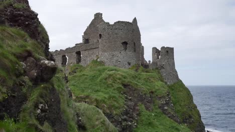 Northern-Ireland-Dunluce-Castle-On-Cliff-Above-Sea