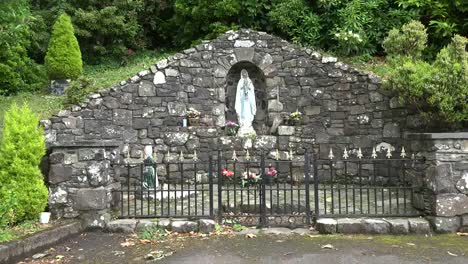 Northern-Ireland-Lourdes-Grotto-With-Virgin-Mary-Statue