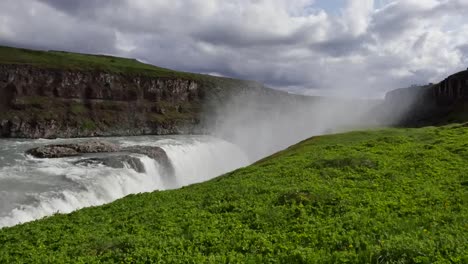 Iceland-Gullfoss-Waterfall-Falls-Over-Edge