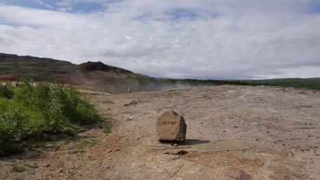 Island-Haukadalur-Zeichen-Für-Original-Geysir