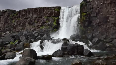 Island-Pingvellir-Oxararfoss-Wasserfall