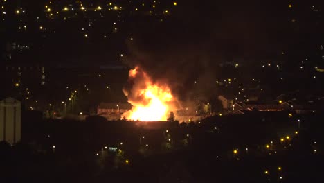 Northern-Ireland-Belfast-Orange-Bonfire-Zoom-In