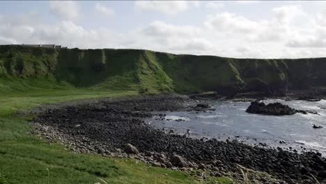 Northern-Ireland-Cliffs-And-Pebble-Beach-Near-Giants-Causeway