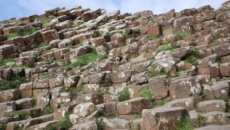 Northern-Ireland-Hexagonal-Columns-With-Lichens-At-Giants-Causeway-